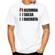 Camiseta estampada de algodón para hombre, camisa de manga corta con cuello redondo, kizomba 2024 - compra barato