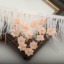 20 peças artesanal pequena cetim strass tecido flores para artesanato casamento apliques acessórios de vestuário 2024 - compre barato