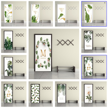 Simple Green Plant Door Sticker For Bathroom Bedroom Decoration Self Adhesive Wallpaper Wall Decal Custom Size Home Decor Poster 2024 - buy cheap