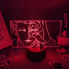 3d-лавовая лампа для манги, фигурка Hisoka из аниме Hunter X Hunter Touch, ночсветильник с RGB-светодиодами, крутой подарок HXH, украшение для спальни и стола для дома 2024 - купить недорого