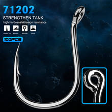 Gancho de pesca proberos 100 peças, gancho de pesca em aço de alto carbono forte série kudaio, gancho de pesca para água salgada baixo 71202-1 #-6/0 # gancho 2024 - compre barato