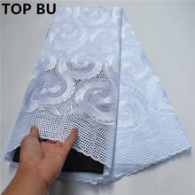 New Design Swiss Voile Lace In Switzerland African French Voile Lace Fabric High Quality Cotton Nigerian Dry Lace Fabric CON019 2024 - buy cheap