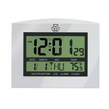 Nixie relógio de parede digital, relógio de mesa digital com calendário, para cozinha 2024 - compre barato