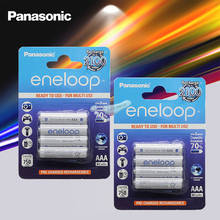 Оригинальный аккумулятор Panasonic Eneloop Pro, 8 шт., 1,2 В, AaA, 800 мАч, Ni-MH камера, фонарик, игрушки, предварительно заряженные аккумуляторные батареи 2024 - купить недорого
