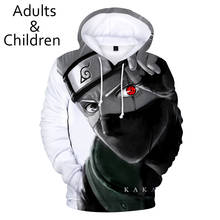 3D Anime Clothes Hatake Kakashi Hoodies Men Boys Sweatshirt Akatsuki Itachi Kids Hoody Autumn Winter Kakashi Child Tracksuit 2024 - buy cheap