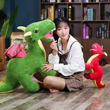 Juguetes de peluche dragón gigante para niños, dinosaurio grande de peluche suave de buena calidad, gran regalo 2024 - compra barato