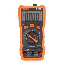 Digital Multimeter NJTY T21D DC/AC Voltage Current Meter Handheld Ammeter Ohm Diode NCV Tester 6000 Counts Multitester 2024 - buy cheap