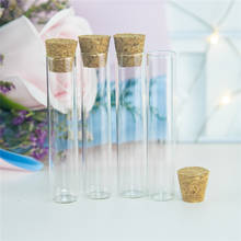 4ml Mini Glass Test Tube Jars With Cork Empty Clear Vitreous Bottles Jewelry Packaging 100pcs Reagent Perfume Vials 2024 - buy cheap