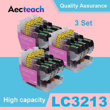 Aecteach 3 комплекта LC-3213 чернильный картридж LC 3213 XL совместимый для Brother DCP-J772DW DCP-J774DW MFC-J890DW MFC-J895DW принтер 2024 - купить недорого