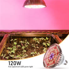 LED Grow Light Full Spectrum 120W E27 IR LED Growing Bulb Fitolamp for Indoor Hydroponics Tent Flowers Plants LED Growth Lamp 2024 - buy cheap