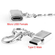 1pc metal USB-C 3.1 tipo c macho para micro usb 2.0 conector conversor fêmea 2024 - compre barato