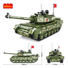 Military series WWII Chinese 99A Main Battle Tank Soldier weapon DIY Model Building Blocks Bricks Toys Gifts 2024 - buy cheap