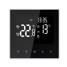 Controlador de temperatura digital, termostato inteligente, circulação semanal, programável, elétrico, aquecimento para o chão, tela lcd 16a 2024 - compre barato