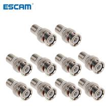 ESCAM 10Pcs/Set BNC Male Plug To F Female Jack Coax Connector Adapter For CCTV Camera 2024 - buy cheap
