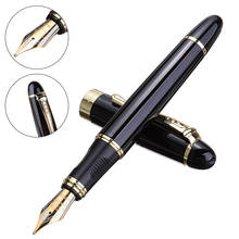 Черная перьевая ручка 0,7 мм перьевая ручка Jinhao X450 с золотистой отделкой 18KGP, принадлежности для письма, товары для дома 2024 - купить недорого