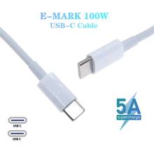 100W USB Type C Fast Charging Cable Cord E-mark Chip DC Power Adapter Connector Converter for Macbook Lenovo Asus Laptop Charger 2024 - buy cheap