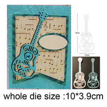 Music Instrument Guitar Metal Cutting Dies Stencils For Scrapbooking Dies Diy Craft Album Card Making Embossing Die Cut 2020 New 2024 - buy cheap