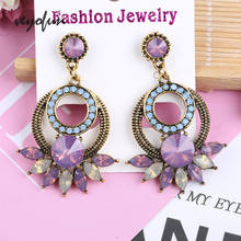 Veyofun Fashion Drop Earrings Acrylic Round Dangle Earrings Jewelry For Women New Gift 2024 - buy cheap