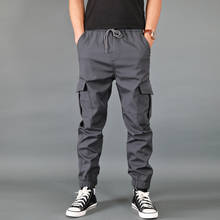 Men Travel Pants Stretch Drying Thin Joggers Cargo Pants Men Military Hiking Waterproof Trousers Black Multi-pocket 2024 - buy cheap