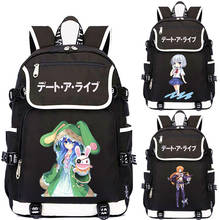 Anime DATE·A·LIVE USB Charging Backpack Bag Schoolbag Book Student USB Charge travel Bag Mochila 2024 - buy cheap