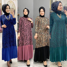 Vestido de estilo musulmán vintage para mujer, dashiki africano, patchwork, plisado, suelto, novedad de 2021 2024 - compra barato