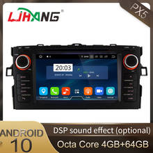 LJHANG-Radio Multimedia con GPS para coche, Radio con reproductor, Android 10, WIFI, 2 Din, estéreo, para TOYOTA AURIS, Altis, COROLLA, 2012, 2013 2024 - compra barato