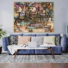 Paul klee "após o inundação", tela de pintura a óleo abstrata, arte de cartaz, imagem de suspensão de parede, decoração de casa, sala de estar 2024 - compre barato