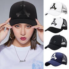 Summer Breathable Mesh Baseball Cap Hip-Hop Hat For Women Men Adjustable Snapback Leisure Sports Sun Hat 2024 - buy cheap