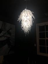 Lustre moderno branco, luminária led, candelabro clássico de designer, iluminação 2024 - compre barato