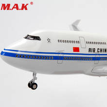 Avión a escala 1:150 de 47CM, Boeing 747, modelo de avión aéreo, con soporte y Rueda, modelo de sonido y luz 2024 - compra barato