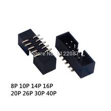 10pcs SMT 2.54MM pitch MALE SOCKET straight idc box headers PCB CONNECTOR DOUBLE ROW SMD 8P 10P 14P16P 20P 26P DC3-10P HEADER 2024 - buy cheap