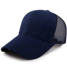 MANTLCONX Summer Baseball Cap Men's Adjustable Caps Casual Leisure Hats Solid Color Fashion Snapback Mesh Breathable Sun Hat Man 2024 - compre barato