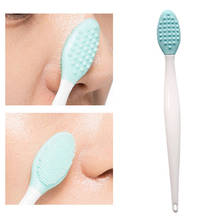 Double Side Facial Cleansing Brush Nose Clean Remove Blackhead Pore Cleanser Waterproof Silicone Cleansing Tools Face Skin Care 2024 - buy cheap