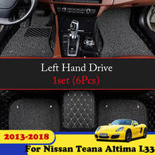 Alfombrillas para Interior de coche, accesorios de protección para Nissan Teana, Altima, L33, 2018, 2017, 2016, 2015, 2014, 2013 2024 - compra barato
