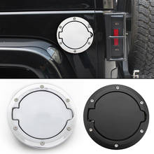 For Jeep Wrangler JK 2007-2017 Fuel Tank Cover Car Oil Tank Cap Cover Chrome Black Styling Accessories 2024 - buy cheap