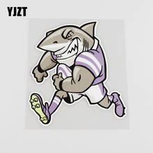 YJZT 13CMX14.2CM Sport Shark Car Sticker Creative Modeling Pvc Decal 6A-0122 2024 - buy cheap