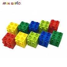 8PCS BIG Size DIY Building Blocks Double Sided Bricks 2x2Dots Educational Creative Compatible brands bricks Toys for Children 2024 - buy cheap