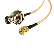 1PC  New RP-SMA Male Plug To BNC  Female Jack  Connector RG316 Coaxial Pigtail 15CM 6" /30CM/50CM/100CM Adapter Pigtail 2024 - buy cheap