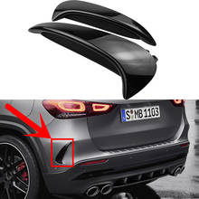 Car Refitting Black Rear Bumper Canards Body Spoiler For Mercedes Benz AMG Line 2020+H247 GLA200 GLA220 GLA250 GLA35 GLA45S 2024 - buy cheap