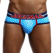 JOCKMAIL Brand Men Underwear sexy Men Briefs calzoncillos hombre slips Cotton star printed Men Bikini Brief cuecas Gay Underwear 2024 - buy cheap