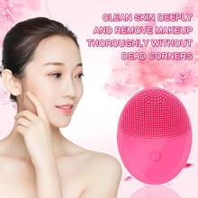 Face Cleansing Brush Electric Wash Tool Face Cleaner Fashion Effective Silica Gel 2 Colors Waterproof Facial Massage 2024 - buy cheap