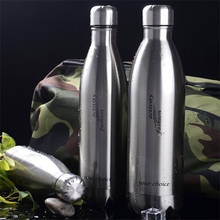 Stainless Steel Sports Water Bottle Insulated Vacuum Flask Double Wall Hot Cold Water Bottle 350/500/750/1000ml bouteille inox 2024 - buy cheap