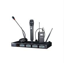 Takstar X4 4-channel UHF wide frequency gooseneck mic handheld mic wireless lapel microphone multichannel wireless system 2024 - buy cheap