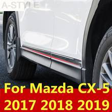 Для Mazda CX-5 CX5 CX 5 2017 2018 2019 анти-тела Боковая дверь резиновое украшение защитные полоски баров автомобильные аксессуары 2024 - купить недорого