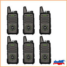 Walkie-talkie profesional Mini PMR446, Radio FRS VOX de dos vías, Comunicador Woki, transceptor toki, WLN KD-C1Plus RT22, 6 uds. 2024 - compra barato