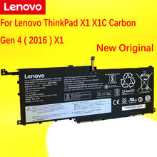 Lenovo-bateria original 00hw029 sb10f4667 para notebook lenovo thinkpad x1, gerador de carbono 4 (2016), x1, 01av408 2024 - compre barato