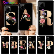 Funda de silicona con letras del alfabeto y flores para Realme, V15, X50, X7, X3, Superzoom, Q2, C11, C3, 7i, 6i, 6s, 6, Global Pro, 5G 2024 - compra barato