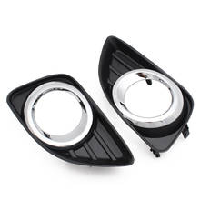 1pair Black Car FogLamp Hoods Fog Light Lamp Bezel Cover for Toyota Camry XV40 2010-2011 Facelift Front Bumper Fog Lamp Cover 2024 - buy cheap