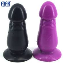 Большой анальный фаллоимитатор FAAK, 20 х7 см, большая Анальная игрушка, черная, телесная, фиолетовая, анальная, для взрослых, секс-игрушки для мужчин, женщин, мужчин, секс-шоп 2024 - купить недорого