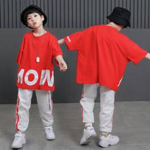 Children Hip Hop Clothes Jazz Dance Costumes Girls Boys Street Dance Wear Modern Stage Performance Clothing Tops + Pants 2024 - buy cheap